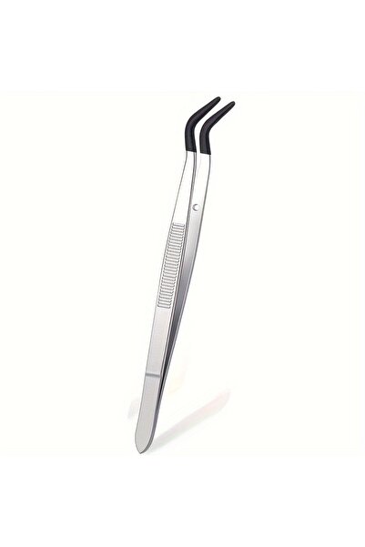 Choice7 Black B 1/2/4 Pieces Tweezers With Tips Tweezers PVC Silicone Coated ...