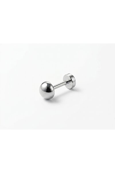 Siya Silver 316L Cerrahi Çelik Tragus Helix Kıkırdak Küpe - 1 Adet