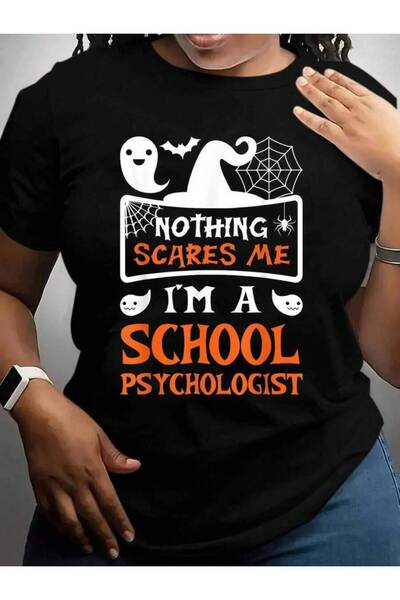 kai22 Funny Vampire School Psychologist Halloween Black Graphic T Shirts Tee
