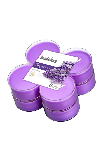Bolsius Set 3 x 8 Lumanari Pastila 8h, - Lavanda