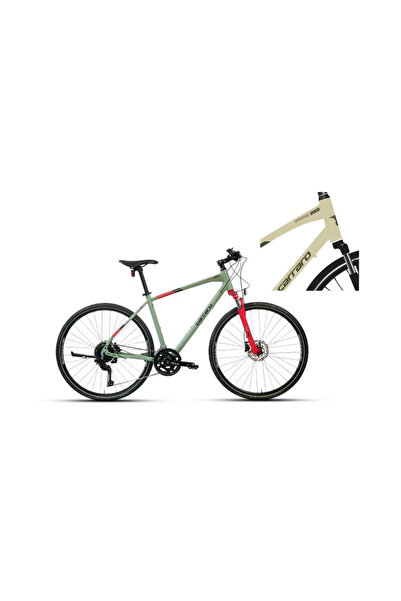 Carraro SPORTIVE 227C ERKEK ŞEHİR BİSİKLETİ 508H HD 28 JANT 18 VİTES MAT LIME...