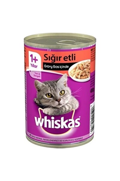 Whiskas Sığır Etli Konserve Yetişkin Kedi Maması 400 G