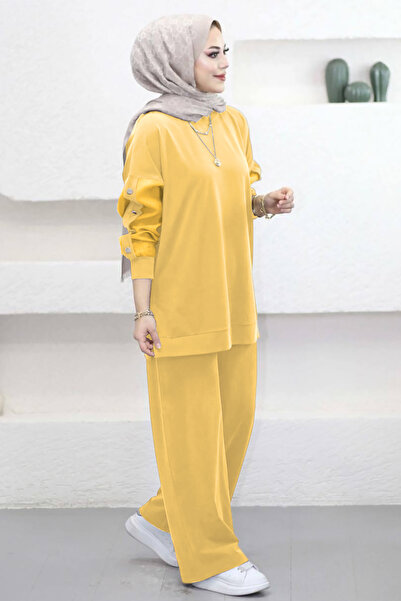 Suede Style 6352 - Set de damă elegant și confortabil, din țesătură moale tri...