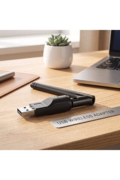 wiks USB WiFi Adaptörü 300Mbps 2.4GHz Kablosuz Ağ Bağlantı Aparatı
