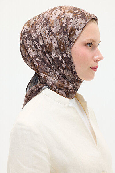 cs camellia scarf Шал Елия Краш - Кафяв