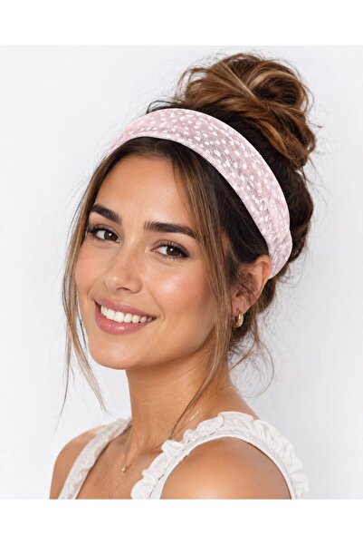 Betay Studio Betay Lastikli Kumaş Saç Bandı - Geniş Bandana Toka