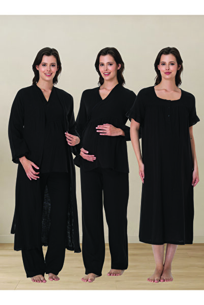 Generic Brand Venera Premium 4-Piece Maternity and Postpartum Pajama Set – Or...