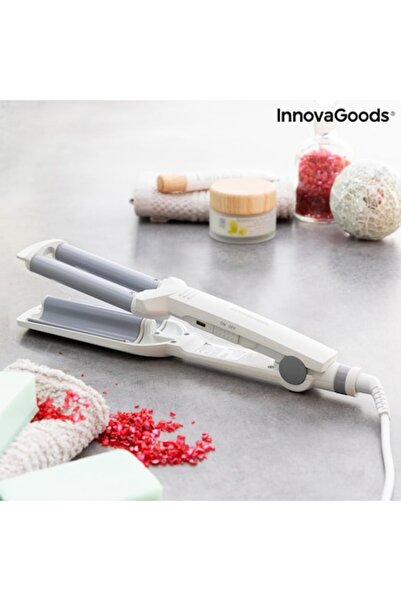 InnovaGoods Placă de îndreptat părul, INNOVAGOODS, Ceramică, Onduleuri, 55W