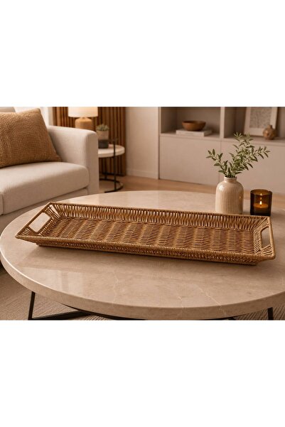 Bohem studio Rattan Uzun Organizer Sepet