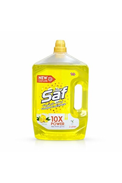 Generic Brand Saf Lemon Floor Cleaner Liquid 3L, Fresh Citrus Fragrance, Powe...