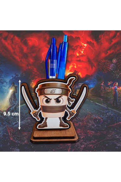 OEM Figurina Brainrot Cappuccino Assassino 9,5 cm, lemn