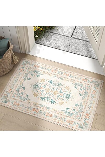 Generic JINCHAN Spring Floral 61x91CM Rugs for Entryway Vintage Washable Area...