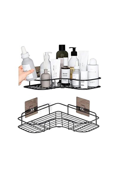 Generic Sulfar Corner Shower Shelves | Self-Adhesive No-Drill Wall Mounted Ba...