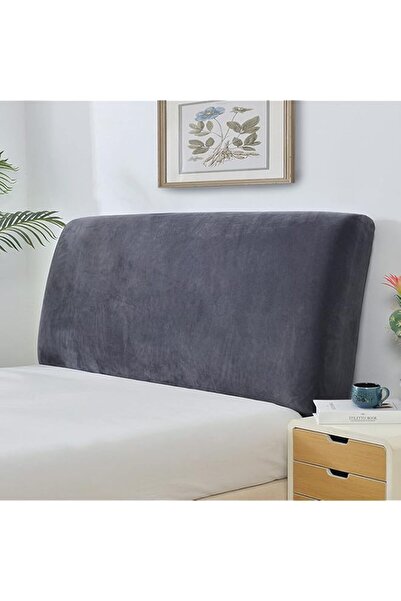 Generic Velvet Headboard Cover, Bed Elastic Protection All-Inclusive Design S...