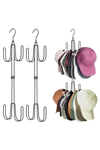 Generic Exrp Hat Hangers for Closet, Stainless Steel Hat Organizer, Hat Racks...