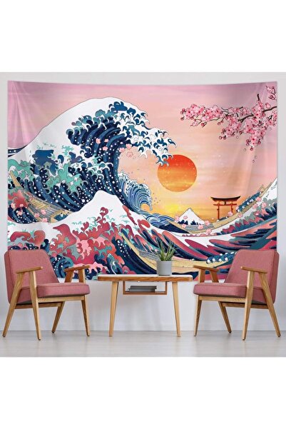 Generic Brand BPA The Great Wave Japanese Ocean Wave Wall Decorations Cherry ...