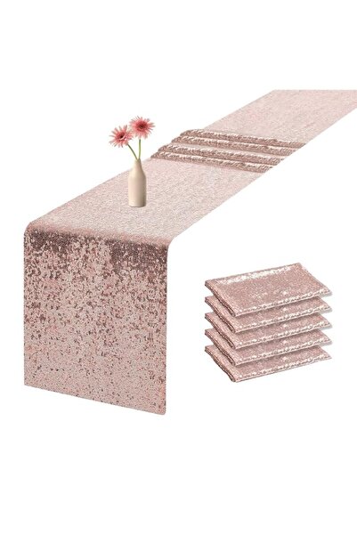 Generic Brand 6 PCS Sequin Table Runners 72 Inches Long Christmas Glitter Tab...