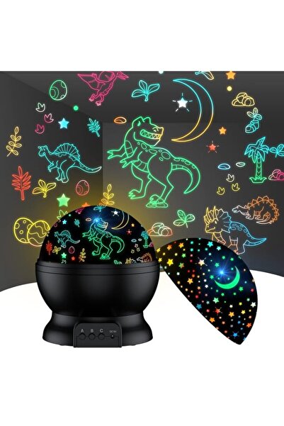 Generic Brand Dinosaur Toys for 3-5-7 Year Old Boys Gifts,2 in 1 Night Light ...