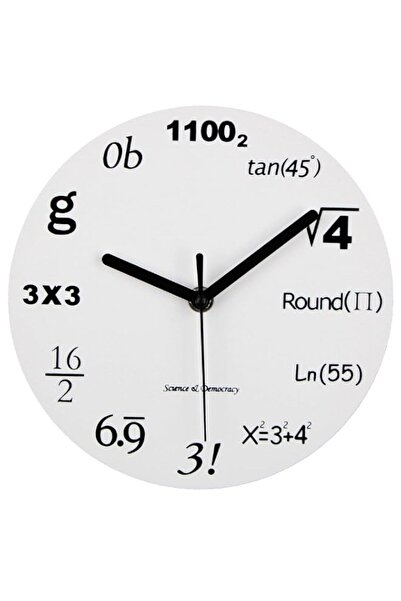 Generic Brand Timelike (12"(30CM)) - Math Clock, Unique Wall Clock Modern Des...