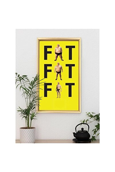 Generic Brand 'Fat Fat Firt' Digitally Printed Wall Poster with Photo Frame b...