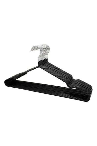 Generic ZOBER Metal Hanger Pvc Coated For Shirt, Coat, Trousers | Strong, Non...