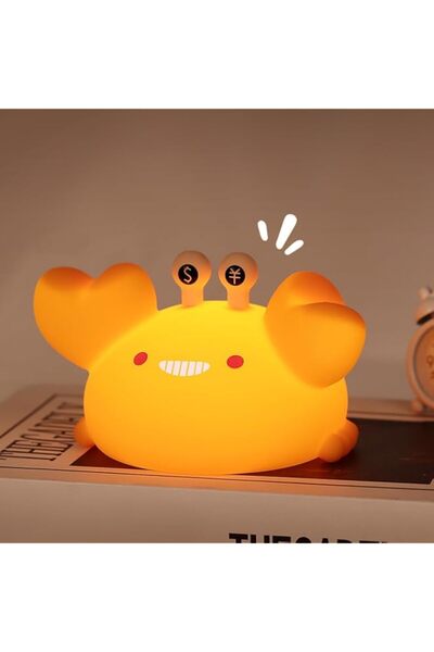Generic Anspect Cute Cartoon Nursery Night Lights, Crab Design Safe Silicone ...