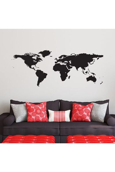 Generic Brand BPA® World Map Decal Large Sticker Globe Wallpaper Art Perfect ...