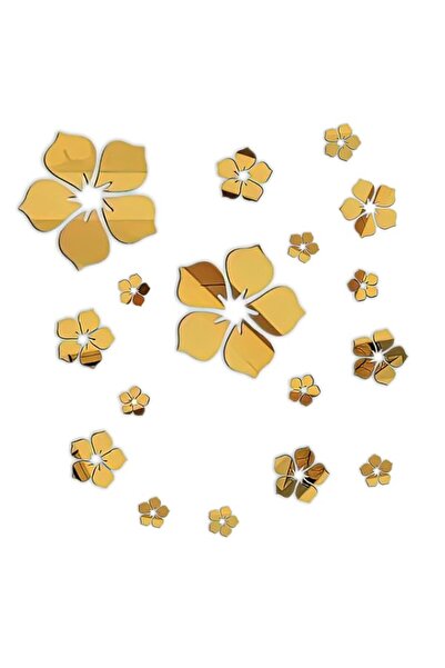 Generic Brand Philbinden Acrylic Mirror Floral Wall Stickers Self Adhesive Mi...