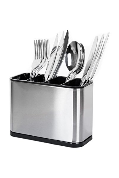 Generic ECVV Utensil Holder for Kitchen Counter Stainless Steel Silverware Ho...