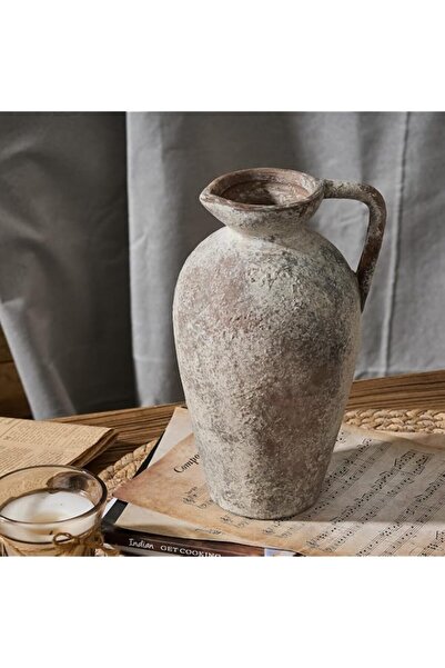 Generic Brand PORCER 9.3 Inch Terracotta Vase with Handle, Boho Decor Farmhou...