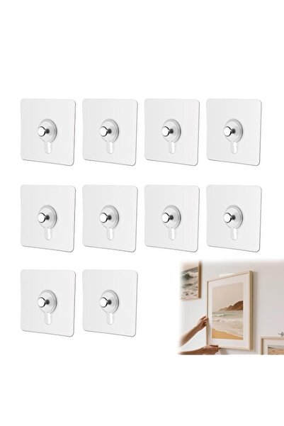 Generic Photo Frame Hooks for Wall Without Drilling, Self Adhesive Hooks for ...