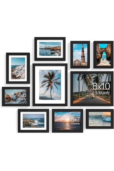 Generic Brand U-HOOME 10 Pack Picture Frames Collage Wall Decor, Gallery Fram...