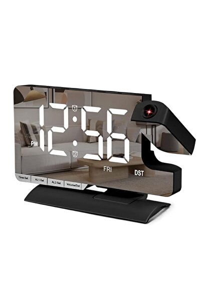 Generic Brand Digital Clock,Alarm Clock Bedside with Projection,7.3" Mirror C...
