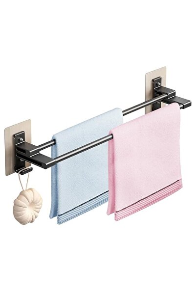 Generic TERRIFI Towel Rail - 58cm Self-Adhesive Towel Holder with Anti Rust A...