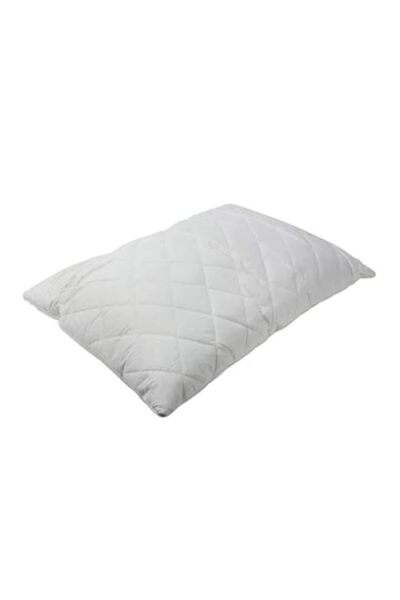 Generic Cotton Pillow | Diamond Quilted | Soft White | 50x75 cm