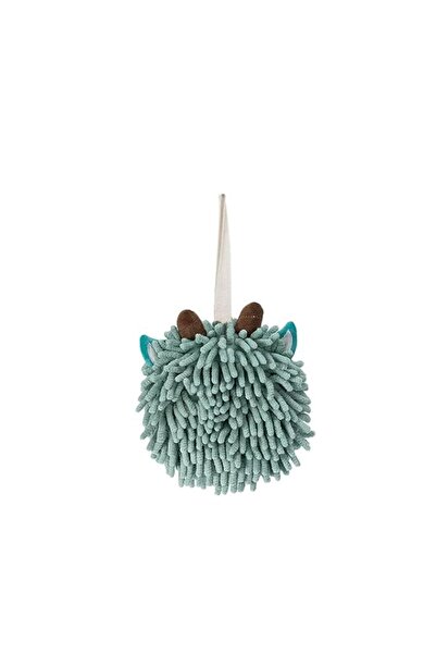 Generic Chenille Hand Towels Hanging Fluffy Chenille Ball Towel Quick Dry Bat...