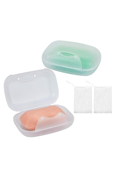 Generic Soap Container Travel, 2 Pcs Soap Savers Case with 2 Pcs Small Mesh B...