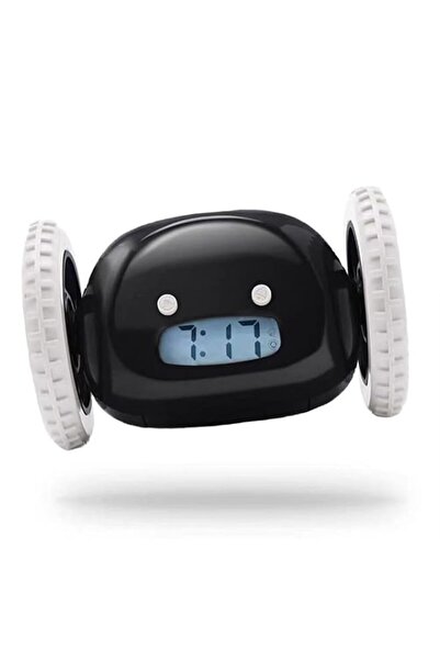 Generic Brand Runaway Alarm Clock with Wheels, Digital Display, Moving Clock ...