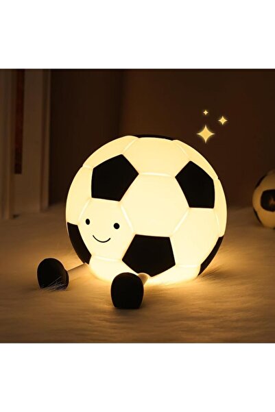 Generic Brand Soccer Silicone Night Light, 3 Level Dimmable Nursery Nightligh...