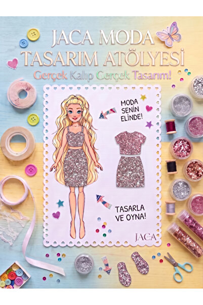 Moda Tasarım Atölyesi Simli Etkinlik Seti (Tasarla-Kes-Oyna)