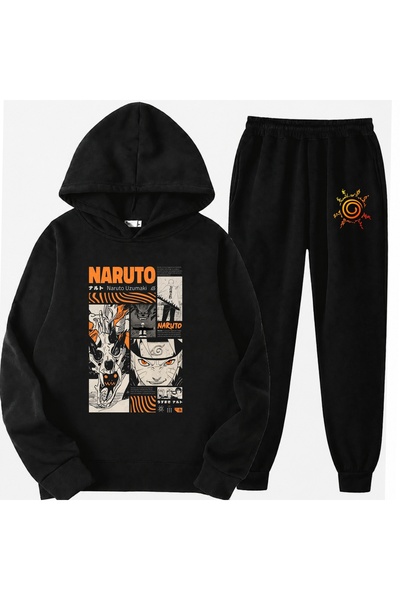 SVART WEAR Set de îmbrăcăminte pentru copii cu imprimeu Naruto Uzumaki, 100% ...