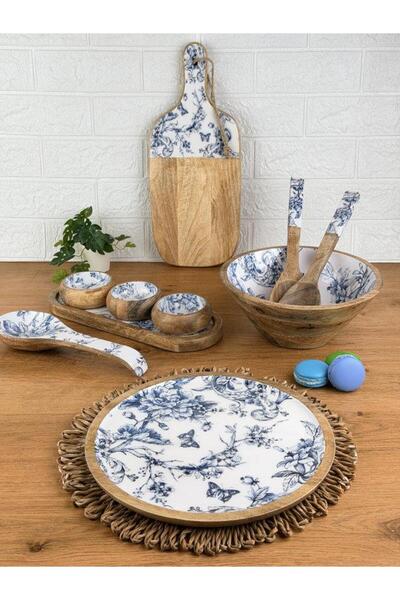 ROSSEV Mango Kitchen Set 10 Pieces Blue