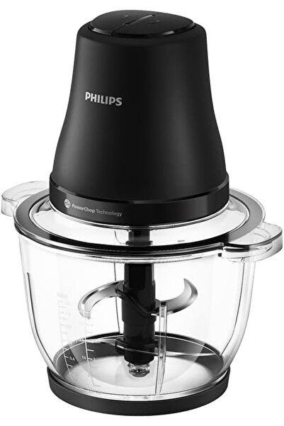 Philips Doğrayıcı 3000 Serisi, 500 W Güçlü Motor, 2 L Cam Hazne, PowerChop Te...