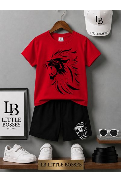 LB little bosses Summer Shorts T-Shirt Unisex (Lion)