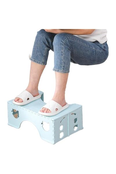 Generic 7-Inch Foldable Toilet Stool- Anti-Slip Feet for Healthy Squatting Po...
