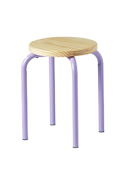 Generic Stool - Stylish Calligraphy Design, Perfect for Home or Office, Lilac...