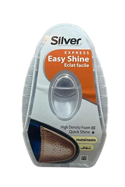 Silver ملمع أحذية سريع وسهل الاستخدام مع إسفنجة، طبيعي وشفاف، 6 مل