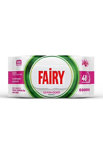 Fairy منشفة تنظيف متعددة الأغراض للأسطح - 100 ورقة |   زهرة الزنبق |   الخل ا...