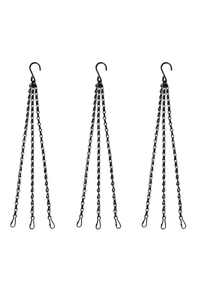 Generic 16 Inch Hanging Plant Chains, with Clips and Hooks, 3 Point Replaceme...