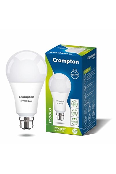Generic Crompton 20 W Standard B22 LED Bulb (White)